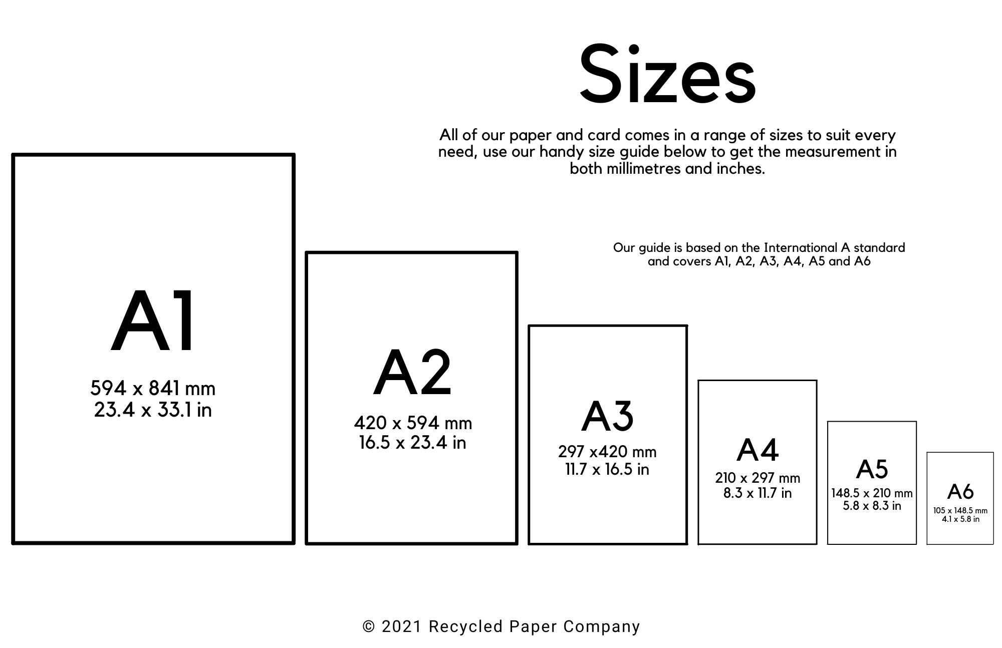 A-Series Paper Size Dimensions (in, cm, mm) - Neenah Paper