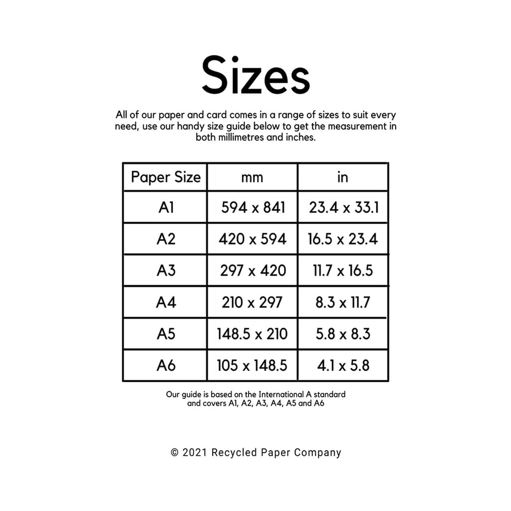 Dimension Size Chart